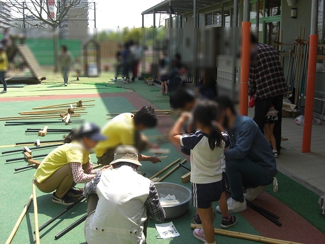 12 竹馬づくり（きれい家レオンOlive+ eco-project）